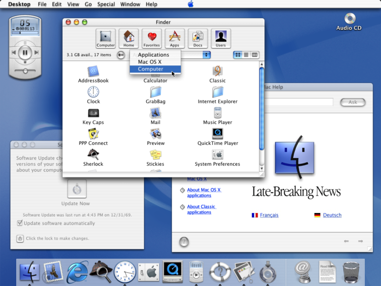 Mac OS X 10.0 768x576